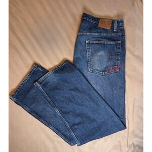 Polo Jeans Co Ralph Lauren Mens Loose Fit Denim Blue Jeans 38x34